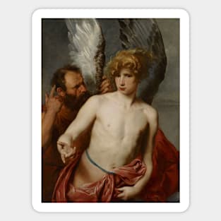 Daedalus and Icarus by Anthony van Dyck Magnet